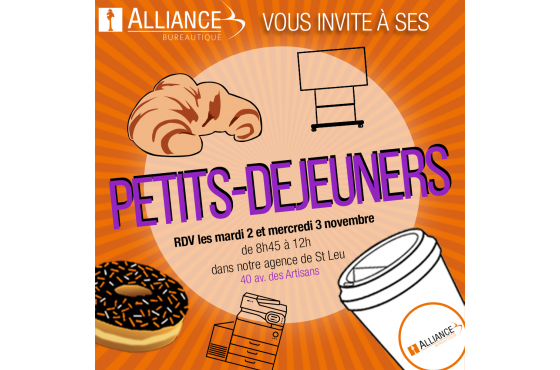 Save the date ! Les petits-déj et Afterworks sont de retour à Saint-Denis et Saint-Leu !